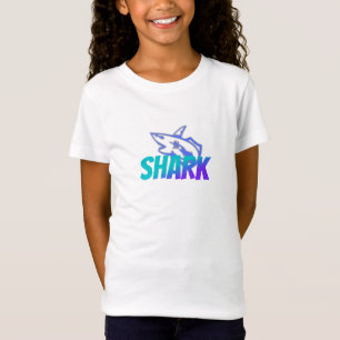 Camiseta Logotipo de tiburón de gradiente feroz   Vibracion