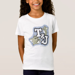 Camiseta Logotipo de Tom y Jerry T&J