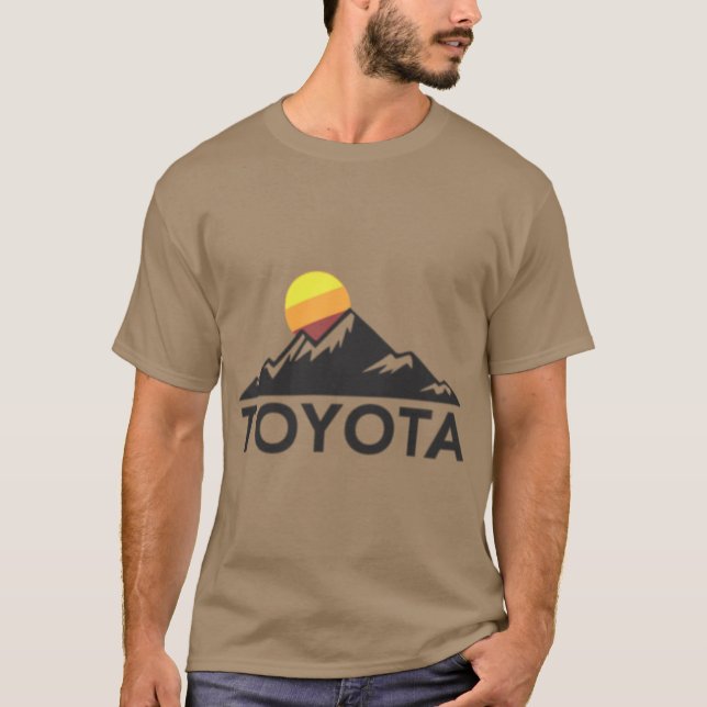 Camiseta Logotipo de Toyota Mountain Tamaño Pequeño Chestle (Anverso)