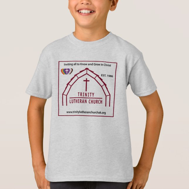 Camiseta Logotipo de trinidad con RIC en niños de atrás (Anverso)