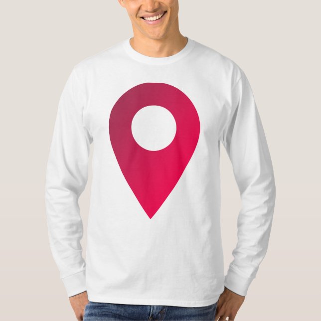 Camiseta logotipo de ubicación (Anverso)