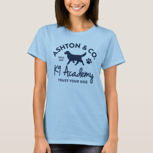 Camiseta Logotipo de un color de Ashton & Co. K9 Academy pa