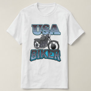 Camiseta logotipo de USA Biker