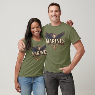 Camiseta Logotipo de veterano del Cuerpo de Marines