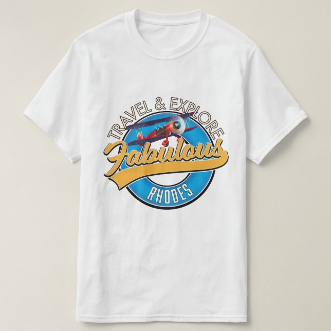 Camiseta logotipo de Viajar y Explorar Rodas Fabulosa (Diseño del anverso)