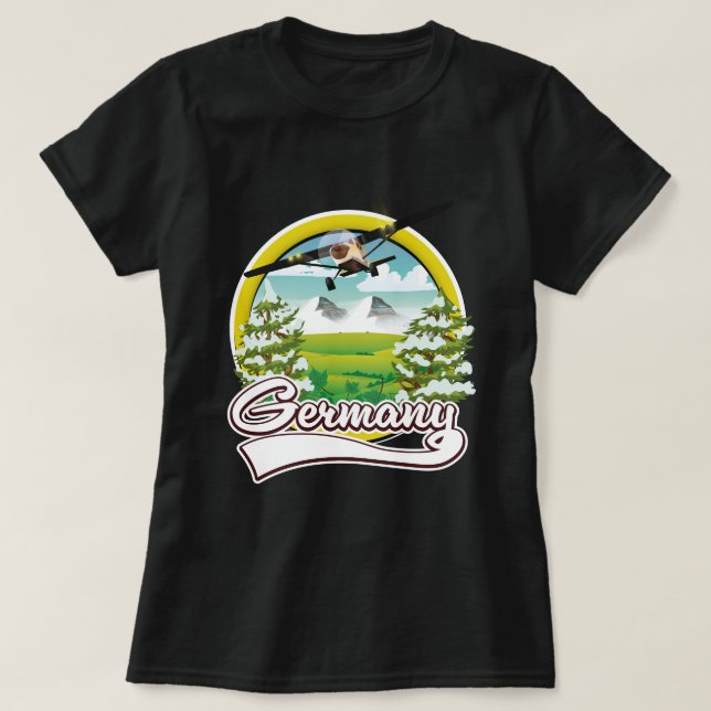 Camiseta logotipo de viaje a Alemania (Diseño del anverso)