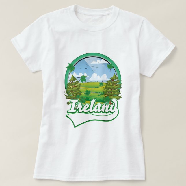 Camiseta logotipo de viaje a Irlanda (Diseño del anverso)