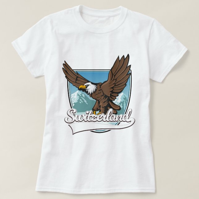 Camiseta Logotipo de viaje a Suiza (Diseño del anverso)