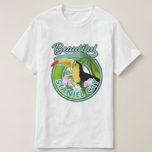 Camiseta logotipo de viaje de Staniel Cay (Diseño del anverso)