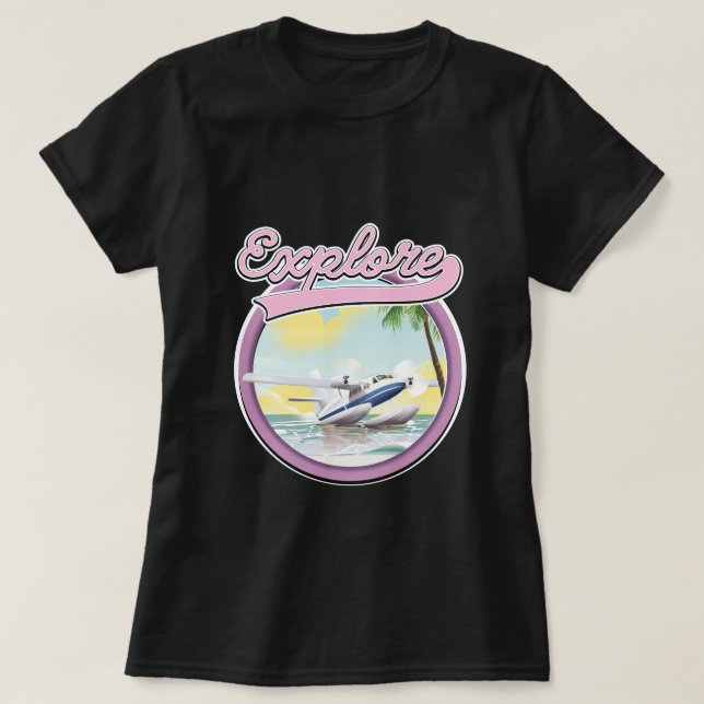 Camiseta logotipo de viaje Explore (Diseño del anverso)
