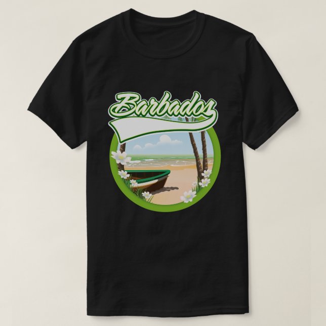 Camiseta logotipo de viajes a Barbados (Diseño del anverso)