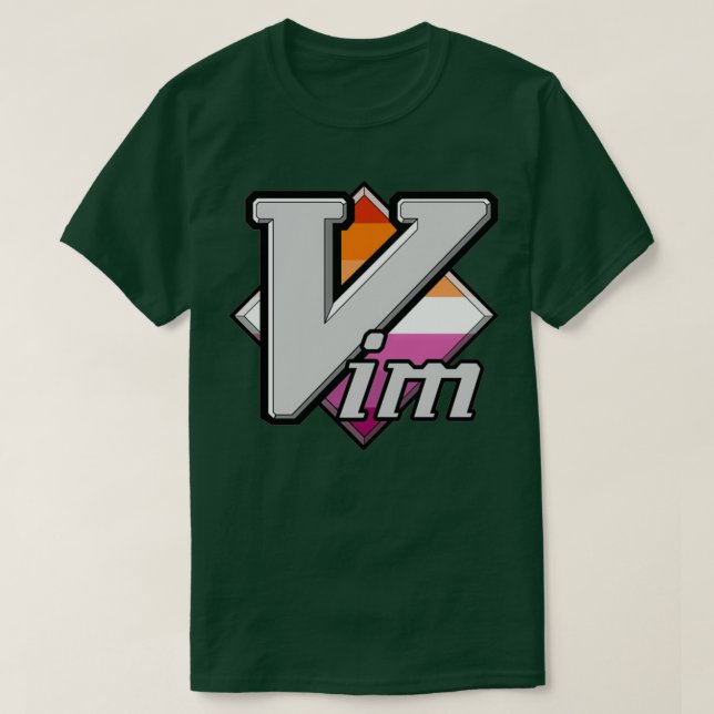 Camiseta Logotipo de Vim del Orgullo Lesbiano (Diseño del anverso)