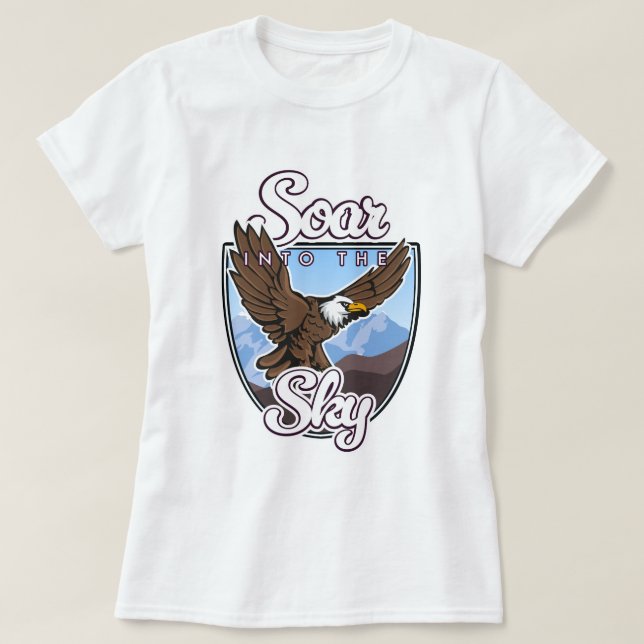 Camiseta logotipo de Vuela hacia el cielo (Diseño del anverso)