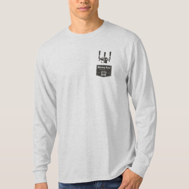 Camiseta Logotipo de Whiskey Lane Tap Logotipo LS T-Shirt (Anverso)