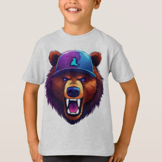 Camiseta Logotipo de Zabooba Gaming– Oso Enojado con Tecnol