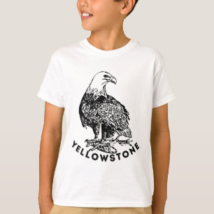 Camiseta logotipo del águila calva del parque Yellowstone