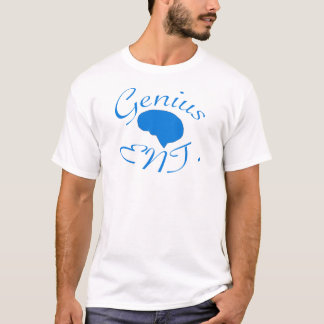 Camiseta Logotipo del azul del entretenimiento del genio