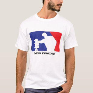 Camiseta Logotipo del béisbol para la pesca de la lubina