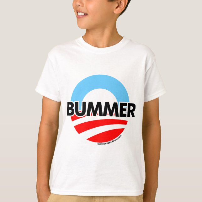 Camiseta Logotipo del Bummer de Obama O (Anverso)