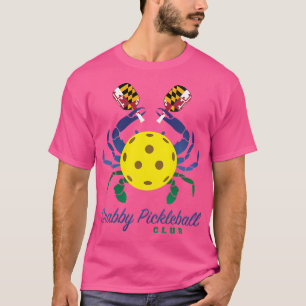 Camiseta Logotipo del Club de Pickleball Wo Crabby