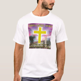 Camiseta Logotipo del color de la iglesia baptista de la