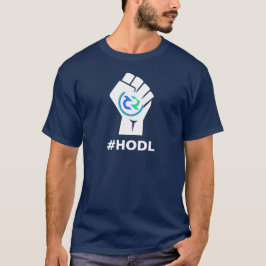 Camiseta Logotipo del DCR de HODL Decred: Blanco