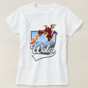 Camiseta logotipo del dragón de Gales