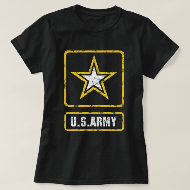 Camiseta Logotipo del ejército estadounidense con problemas (Diseño del anverso)