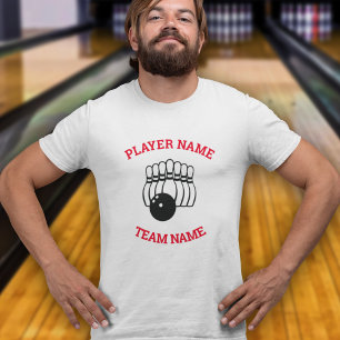Camiseta Logotipo del equipo de bolos