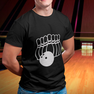 Camiseta Logotipo del equipo de bolos de diez bolos