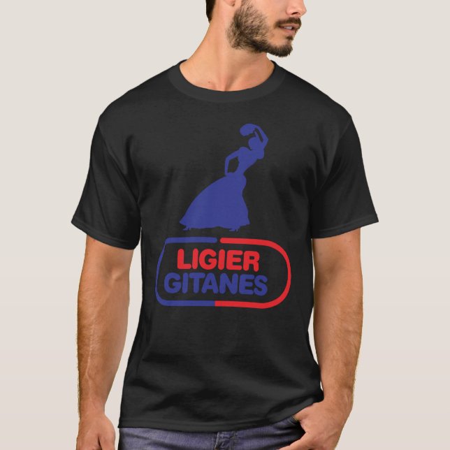 Camiseta Logotipo del equipo de Ligier Gitanes F1 1975-1980 (Anverso)
