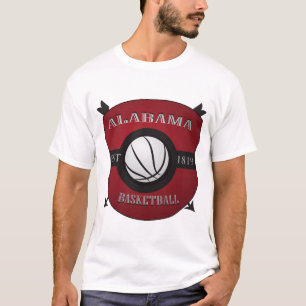 Camiseta Logotipo del escudo del baloncesto de Alabama