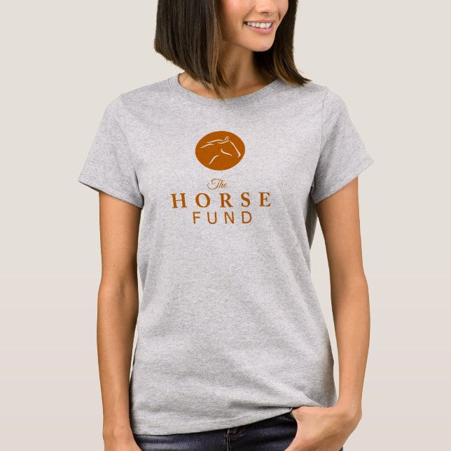 Camiseta Logotipo del fondo del caballo (Anverso)