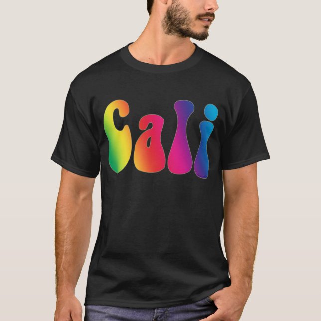 Camiseta Logotipo del Hippie de California del teñido (Anverso)