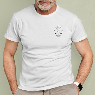 Camiseta Logotipo del jugador de golf personalizado