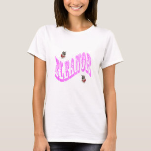 Camiseta Logotipo del nombre del eléanor,