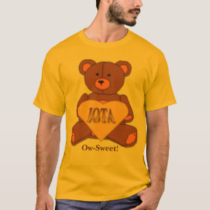 Camiseta ¡Logotipo del oso del amor de la iota, Ow-Dulce!