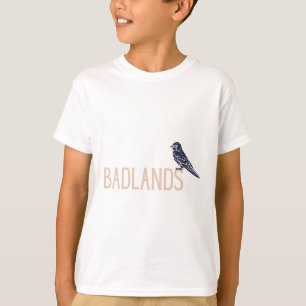 Camiseta logotipo del pájaro golondrina de acantilado de Ba