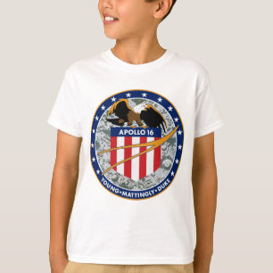 Camiseta Logotipo del parche de la misión de la NASA Apolo
