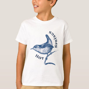 Camiseta logotipo del parque nacional wren de Hot Springs