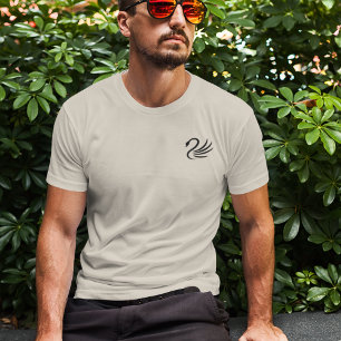 Camiseta Logotipo del pecho izquierdo del cisne negro