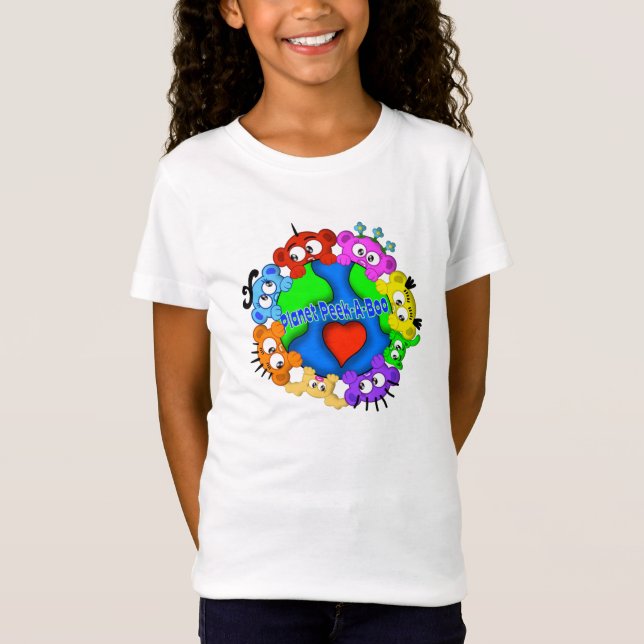 Camiseta Logotipo del peekaboo del planeta (Anverso)