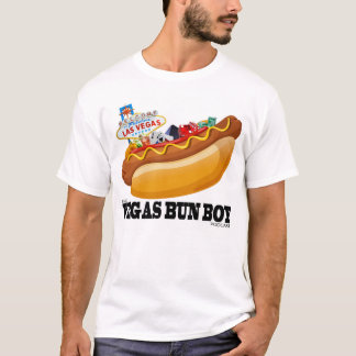 Camiseta Logotipo del perrito caliente del muchacho del
