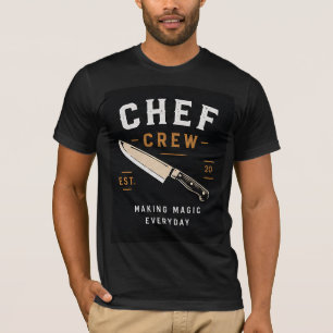 Camiseta 🔪 Logotipo del personal de cocina del restaurante