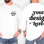 Camiseta Logotipo del Personalizado de diseño frontal y pos<br><div class="desc">Esta camiseta de manga larga con el logotipo de personalizado de diseño frontal y posterior combina la asequibilidad y la versatilidad, lo que lo convierte en la elección perfecta para mostrar su marca. Ya sea que esté agregando un logotipo de la empresa, un emblema de equipo o un diseño único,...</div>