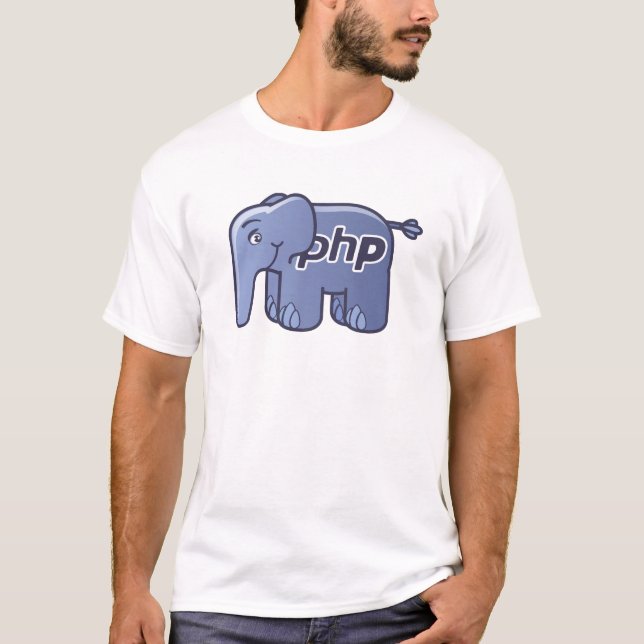 Camiseta Logotipo del PHP ElePHPant (Anverso)