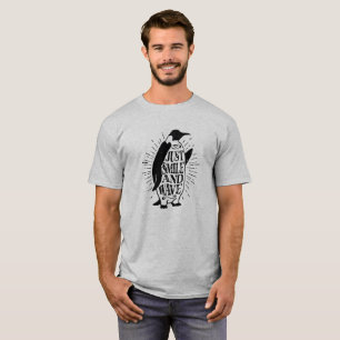 Camiseta Logotipo del pingüino apenas de la sonrisa y de la