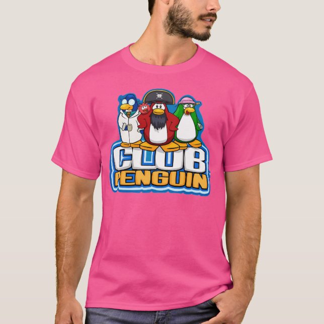 Camiseta Logotipo del pingüino club con personajes (Anverso)