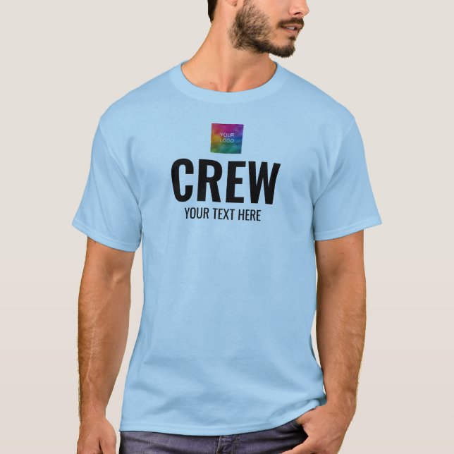 Camiseta Logotipo del respaldo delantero de la tripulación  (Anverso)