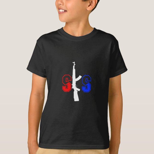 Camiseta Logotipo del Rifle del ataque SKS RWB.png (Anverso)